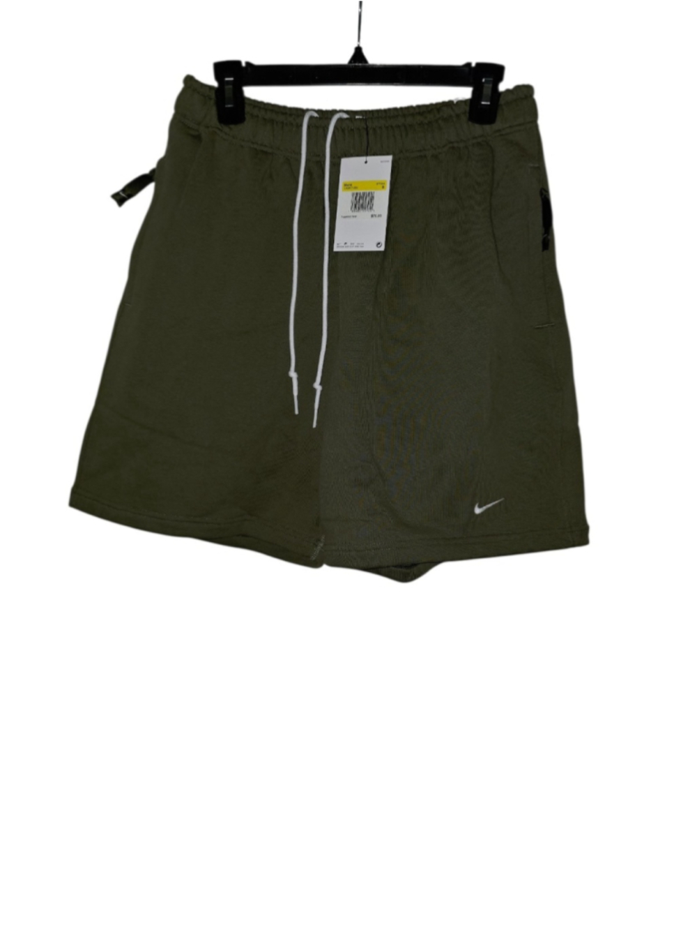 Nike Solo Swoosh French Terry Shorts Men's Size S Green DX0817-222 7" Inseam